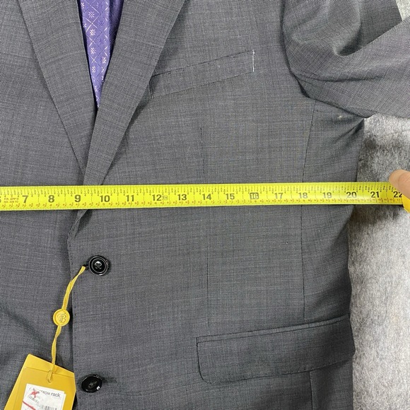 Ted‎ Baker Endurance Suit Jacket 42R Gray 2 Button Wool New with Defects NWD - Picture 10 of 16